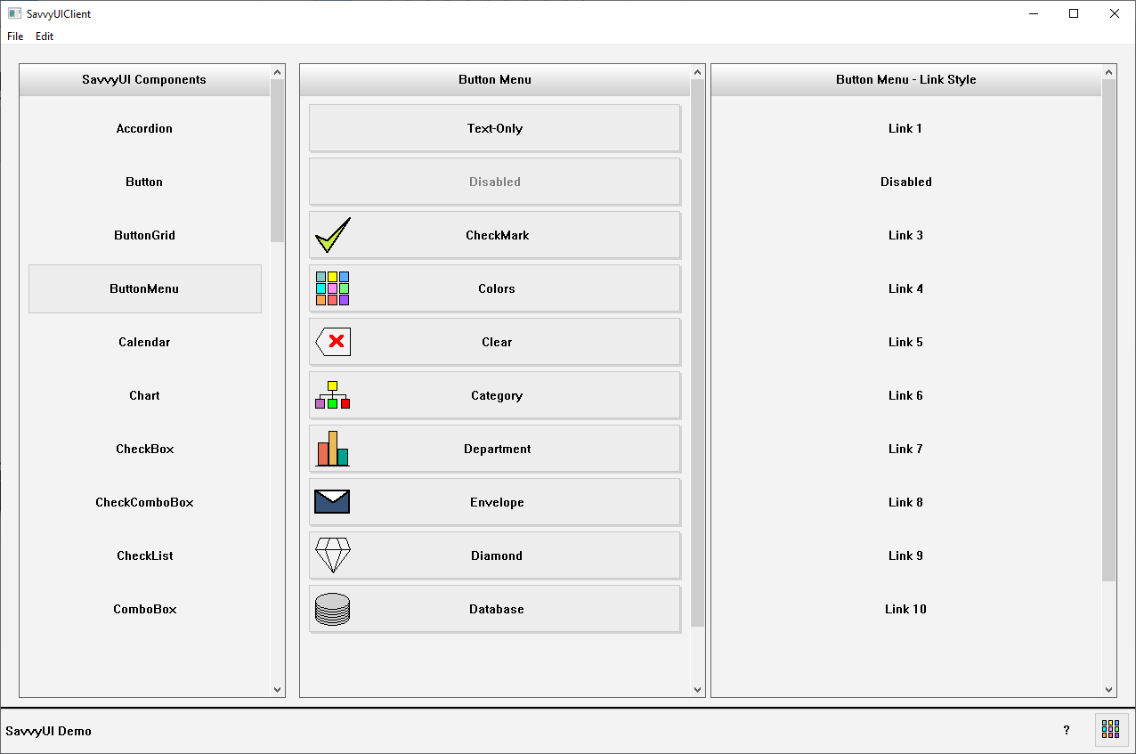 Button Menu Component