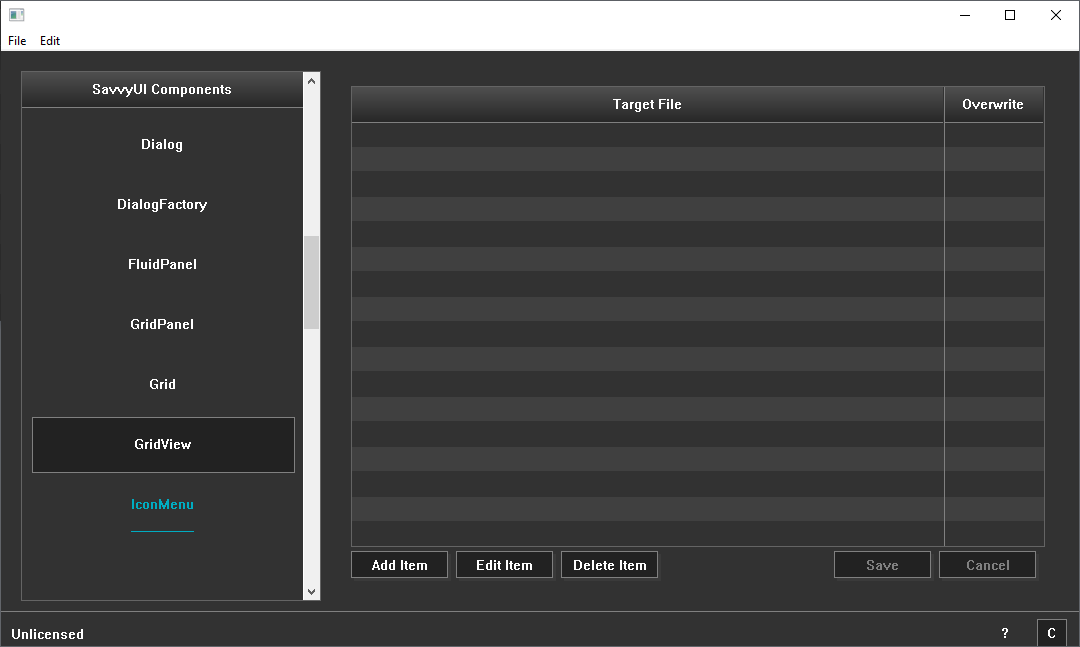 GridView Component