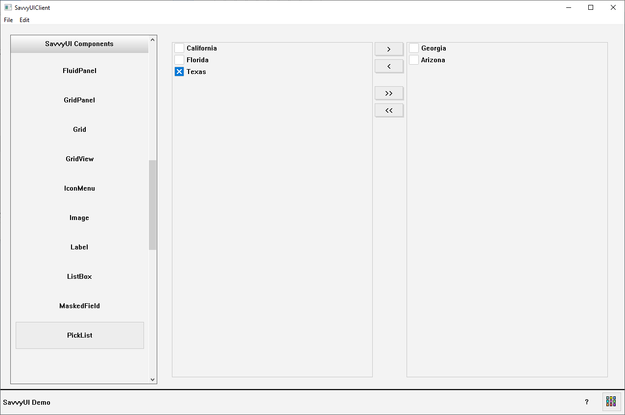 PickList Component