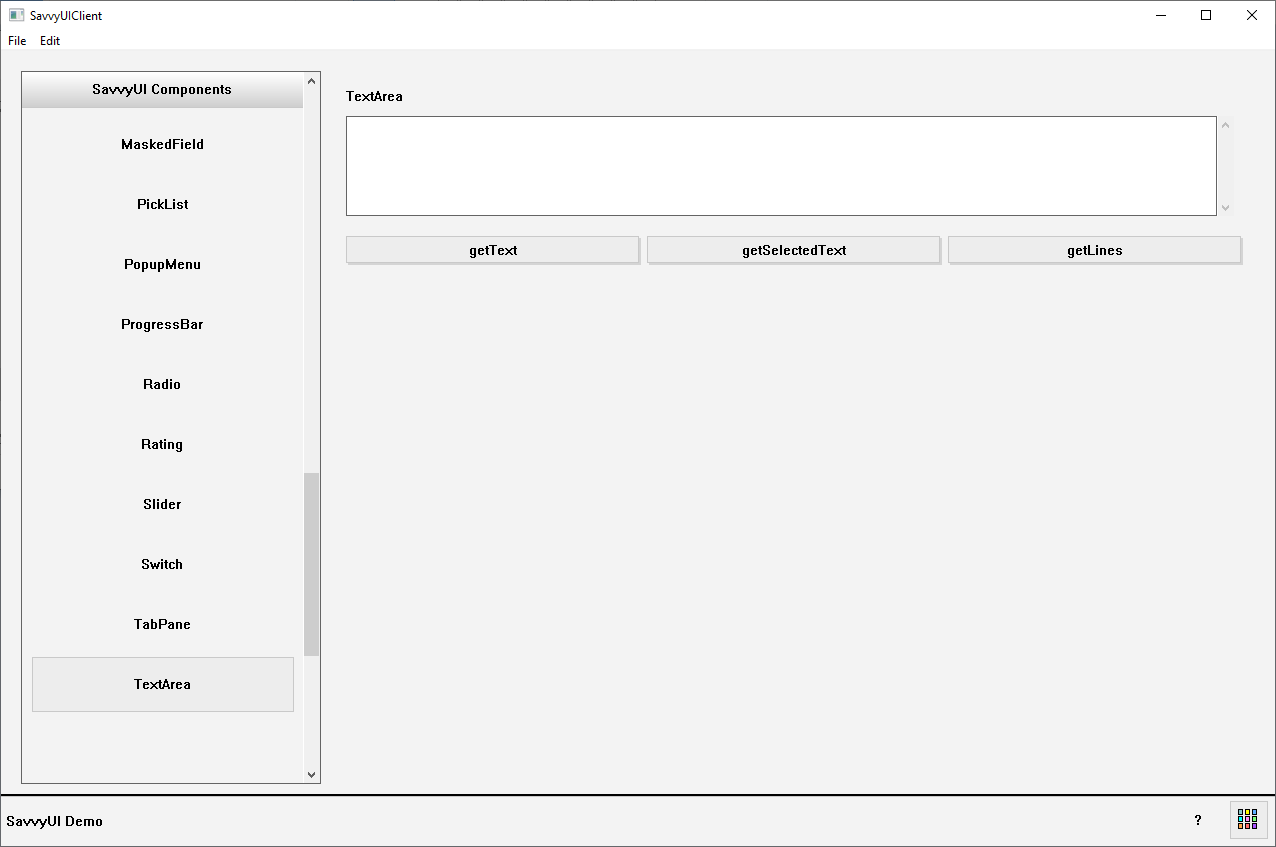 TextArea Component
